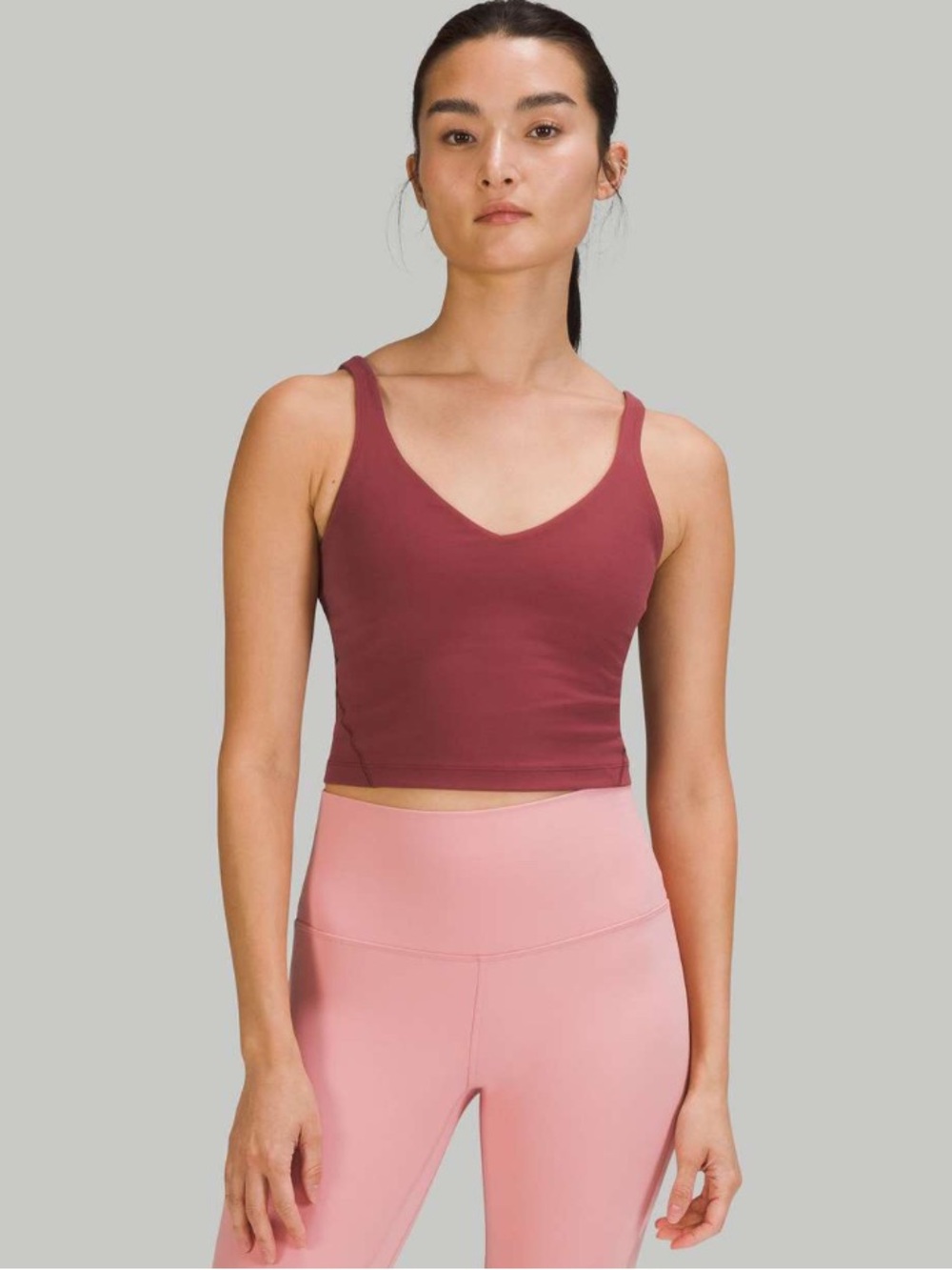 Lululemon Align Tank Top Mulled Wine Red Pink size 14